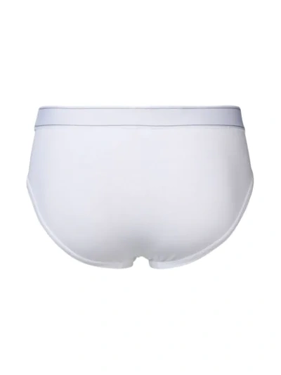 Shop Dolce & Gabbana Branded Briefs In White