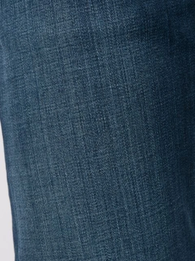 Shop Emporio Armani Slim Faded Jeans In Blue