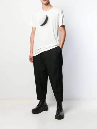 Ann Demeulemeester Moon-print Cotton T-shirt In 002 Off Wht Print