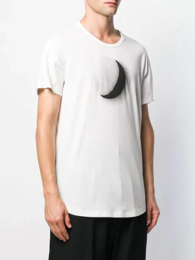 Shop Ann Demeulemeester Moon Crescent T-shirt In 002 Off Wht Print