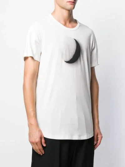 Ann Demeulemeester Moon-print Cotton T-shirt In 002 Off Wht Print