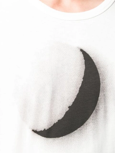 Shop Ann Demeulemeester Moon Crescent T-shirt In 002 Off Wht Print