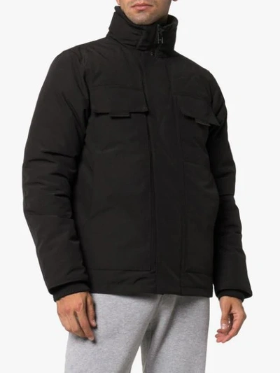 Shop Canada Goose Forester Feather-down Jacket In Black