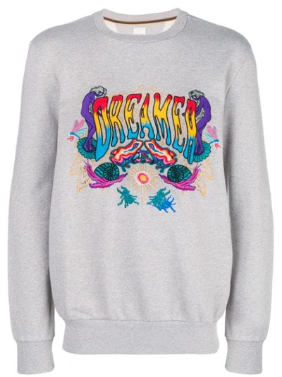 Shop Paul Smith Dreamer Print Sweatshirt In Grey