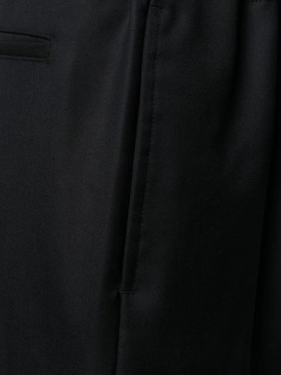 Shop Comme Des Garçons Homme Deux High Waisted Trousers In Black