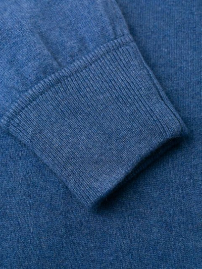 Shop Barba Crew Neck Sweater In Blue