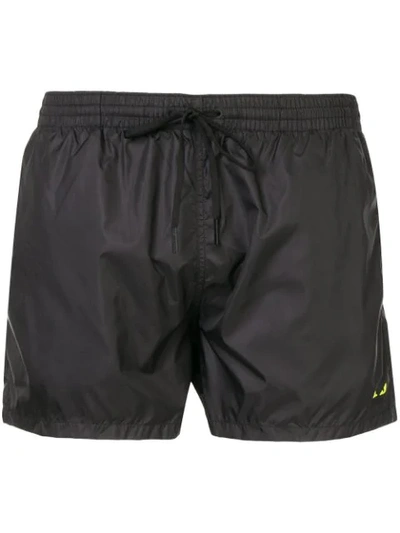Shop Fendi Bag Bugs Swim Shorts In Black