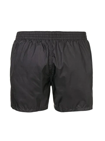 Shop Fendi Bag Bugs Swim Shorts In Black