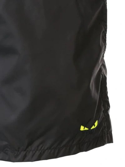 Shop Fendi Bag Bugs Swim Shorts In Black