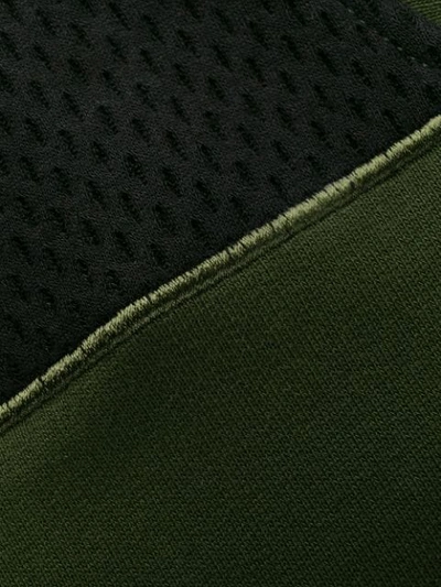 Shop Kenzo Mesh Panel Sweatshirt In Green