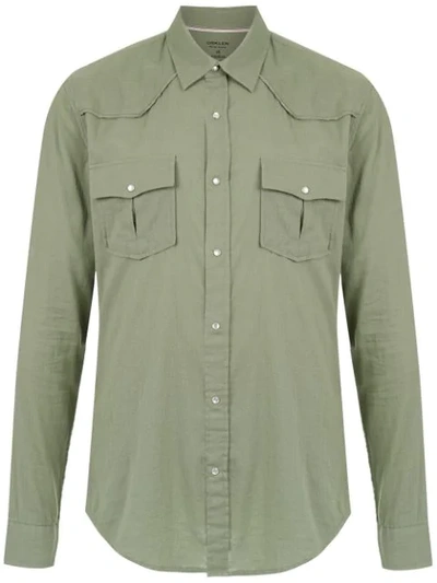 Shop Osklen Long Sleeved Shirt In Green