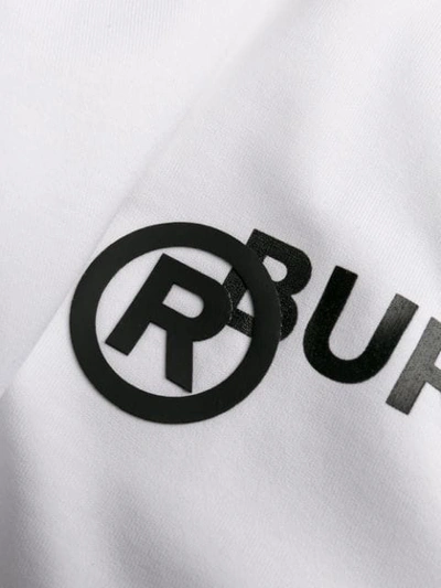 Shop Burberry T-shirt Mit Logo-print In White