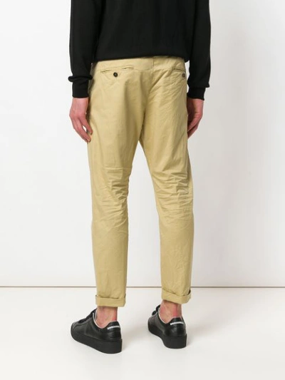 Shop Dsquared2 Cropped Trousers - Neutrals