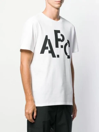Shop Apc T-shirt Mit Logo In White