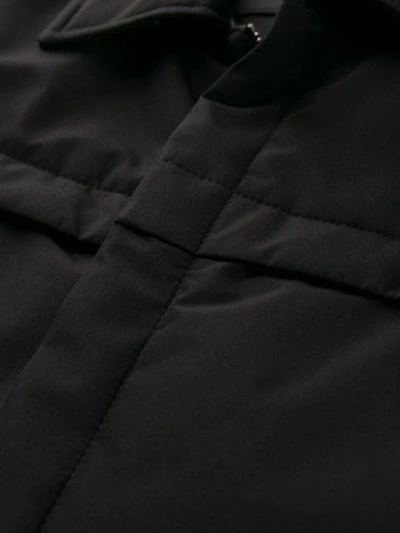 Shop Prada Gabardine Zip-up Jacket In Black