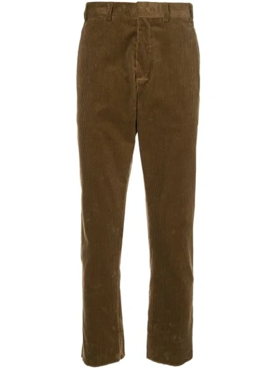 Shop N°21 Corduroy Straight-leg Trousers In Brown