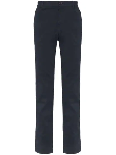 Shop Kenzo Schmale Chino In Blue