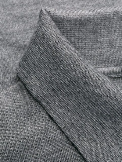Shop Ermenegildo Zegna Langärmeliges Poloshirt In K97 Grey