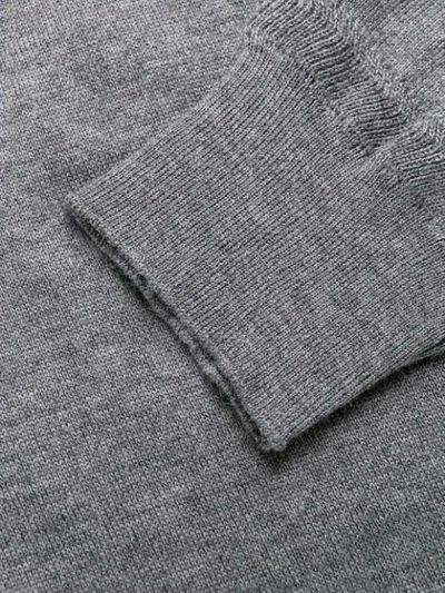 Shop Ermenegildo Zegna Langärmeliges Poloshirt In K97 Grey