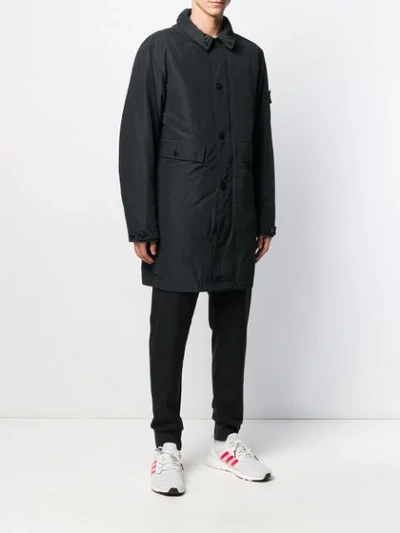 Shop Stone Island Shell Parka In Black