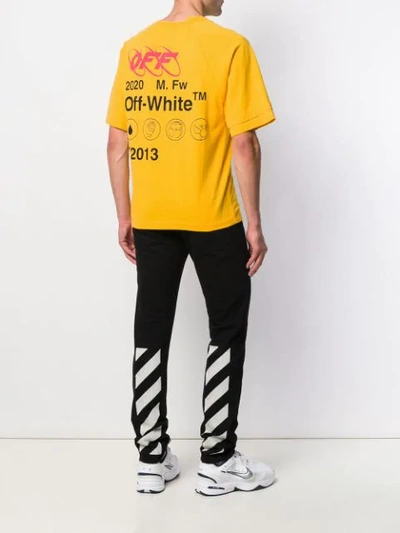 Shop Off-white Industrial Print T-shirt In Yellow