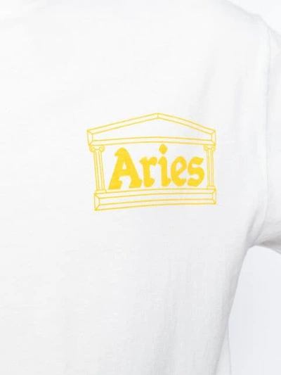 Shop Aries 'classic Temple' T-shirt In White