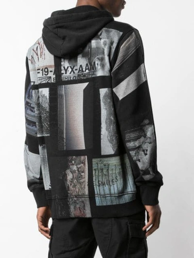 1017 ALYX 9SM LOGO PRINT HOODIE - 黑色