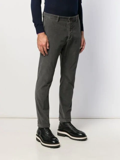 Shop Dsquared2 Corduroy Slim-fit Trousers In Grey