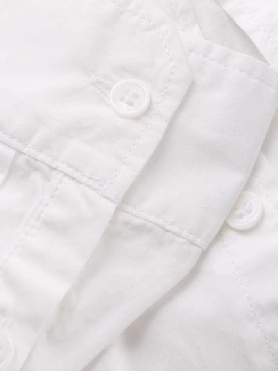 Shop Yohji Yamamoto Tie Neck Shirt In White