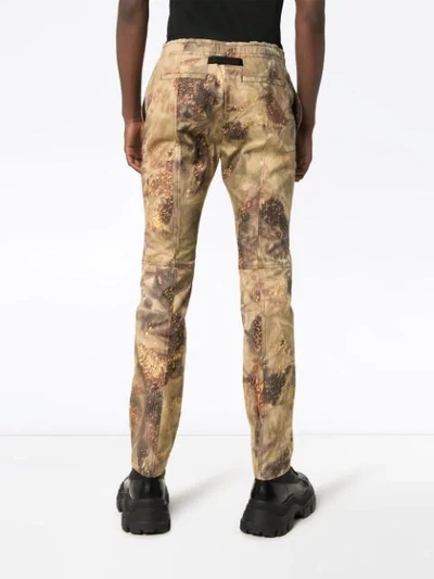 Shop Alyx Gaiter Camouflage Print Trousers In Green