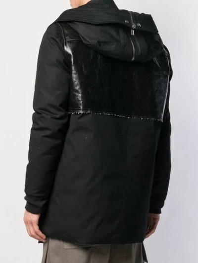 Shop Rick Owens 'jumbo Brother' Parka In 09 Black