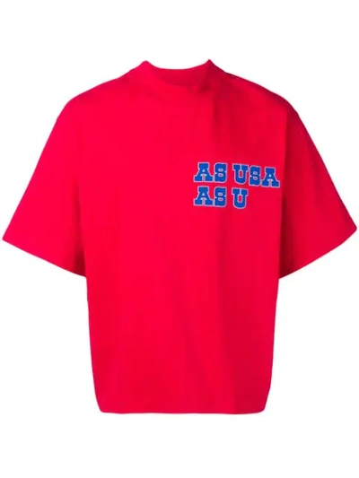 REEBOK REEBOK BY PYER MOSS AS USA AS U T-SHIRT - RED 