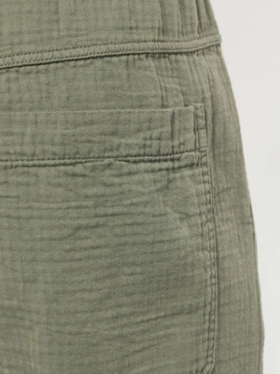 Shop Bassike Elasticated Waist Trousers - Green
