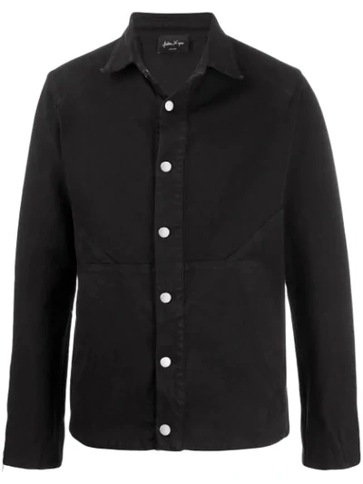 Shop Andrea Ya'aqov Plain Denim Jacket In Black