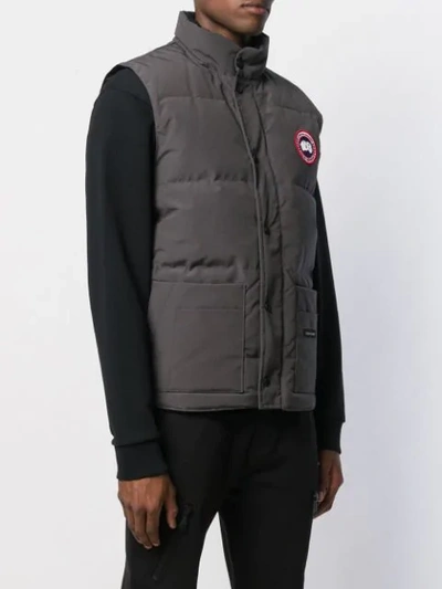 Shop Canada Goose Freestyle Feather Down Gilet In Grey