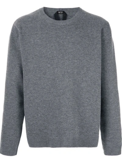 Shop N°21 Crew Neck Sweater In Grey