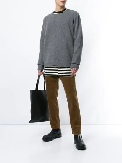 Shop N°21 Crew Neck Sweater In Grey