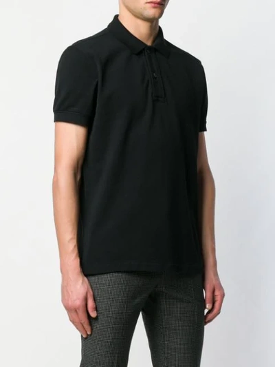 Shop Tom Ford Plain Polo Shirt In Black