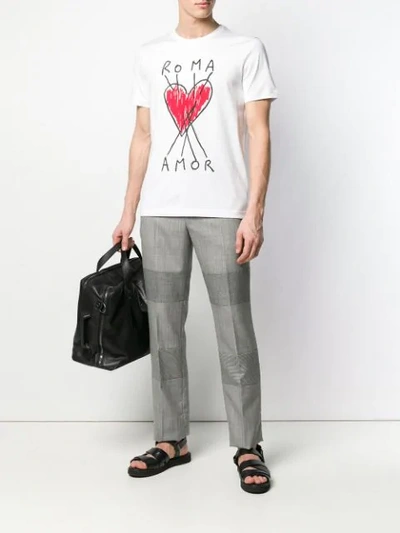 Shop Fendi Heart T In White