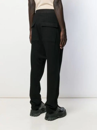 Shop Rick Owens Drkshdw Drop-crotch Track Pants In 0921 Black Natural