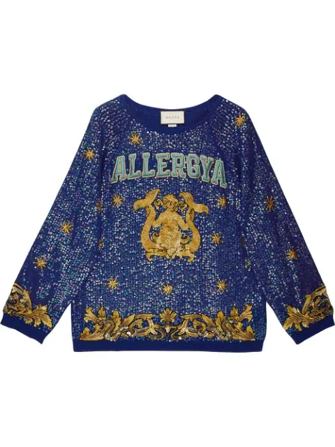 gucci sequin jumper