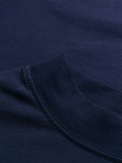 Shop Adish Crew-neck Logo Sweatshirt In Blue
