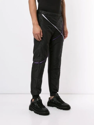 Shop Cottweiler Contrasting Pipe Trousers In Black