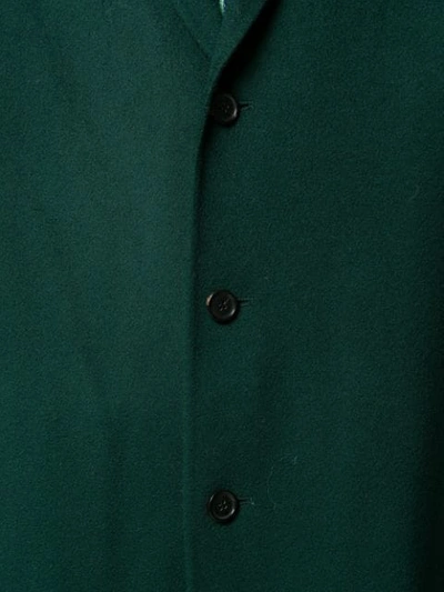 Shop Acne Studios Single Breasted Coat In Green
