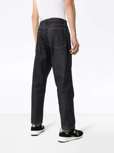 Shop Jil Sander Mid-rise Wide-leg Jeans In Blue