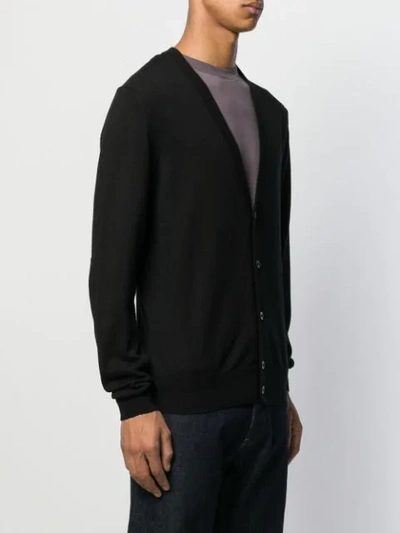 MAISON MARGIELA BUTTON DOWN KNITTED CARDIGAN - 黑色