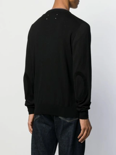 Shop Maison Margiela Button Down Knitted Cardigan In Black