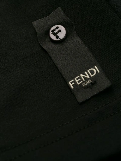 Shop Fendi Karl Kollage Printed T-shirt In Black