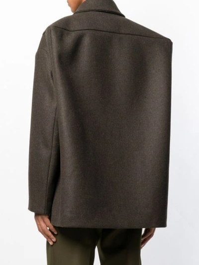 Shop Walter Van Beirendonck Double Breasted Coat In Black