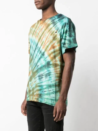 Shop Amiri Shotgun Tie-dye T-shirt In Blue